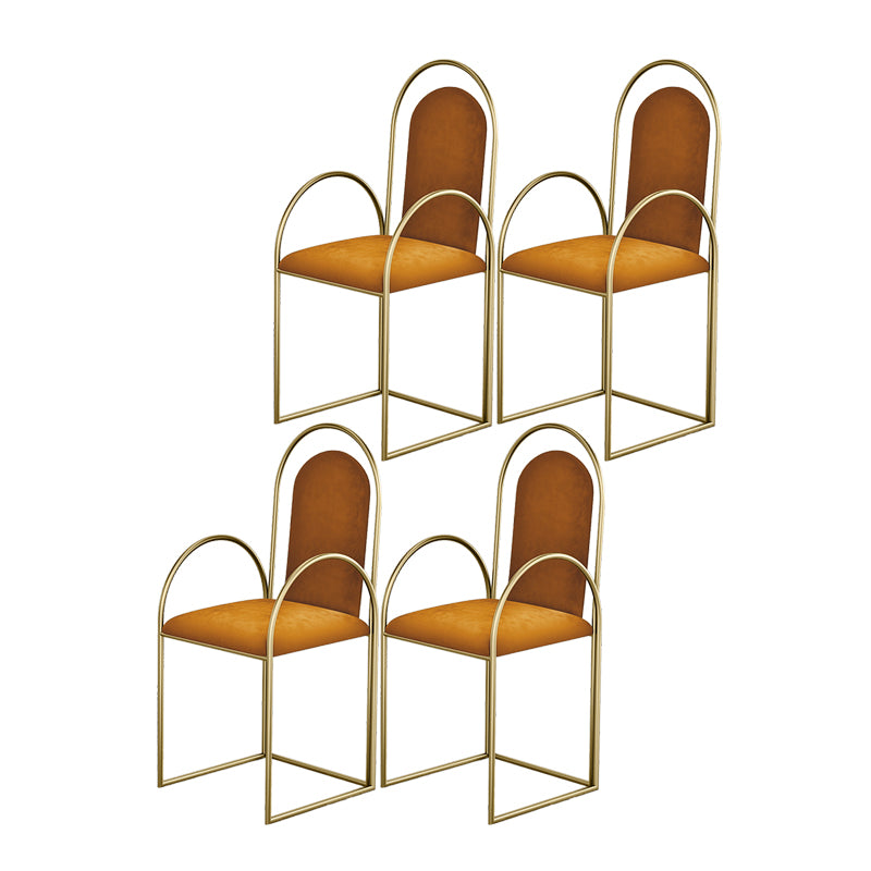 El comedor del metal de Glam preside el sillón lateral tapizado para el uso en el hogar