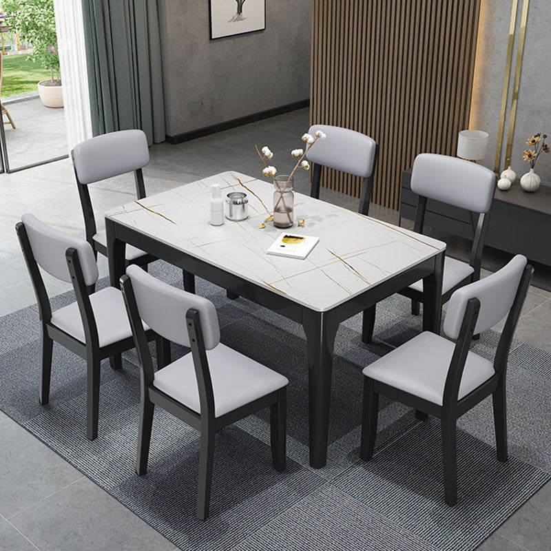 Silla auxiliar de comedor moderna, silla con respaldo abierto curvado de madera maciza y cuero con acabado mate