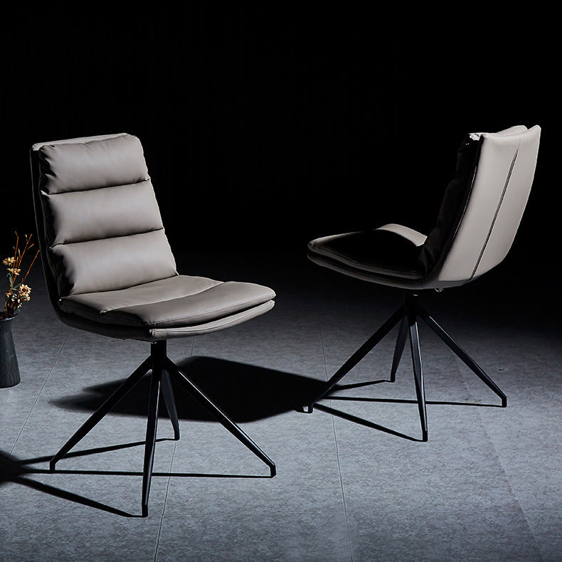Chaises de salle à manger sans bras contemporaines, finition mate, chaise latérale Parsons pour brasserie