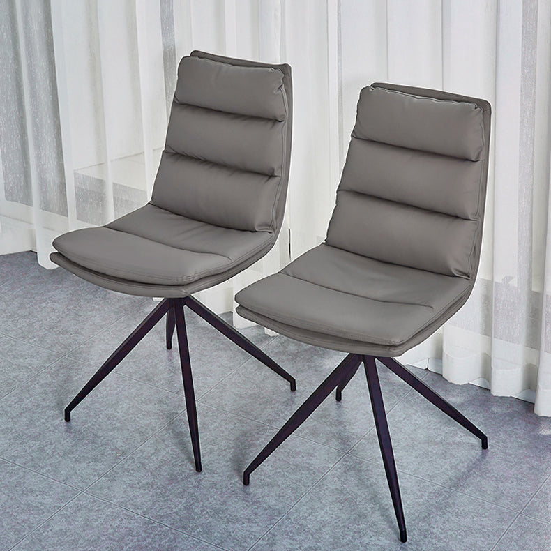 Chaises de salle à manger sans bras contemporaines, finition mate, chaise latérale Parsons pour brasserie