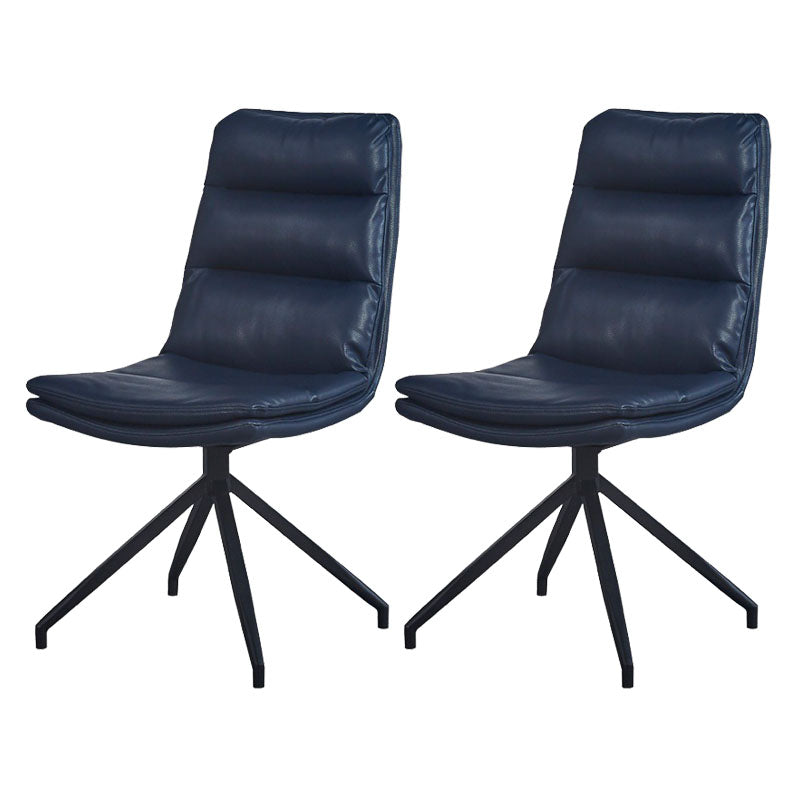Chaises de salle à manger sans bras contemporaines, finition mate, chaise latérale Parsons pour brasserie
