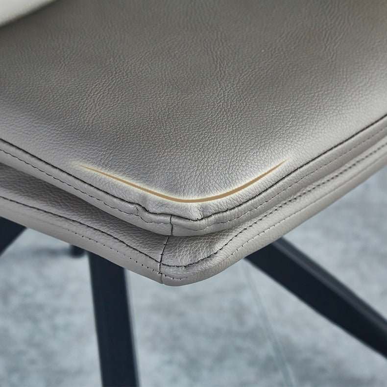 Chaises de salle à manger sans bras contemporaines, finition mate, chaise latérale Parsons pour brasserie