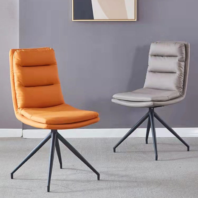 Chaises de salle à manger sans bras contemporaines, finition mate, chaise latérale Parsons pour brasserie