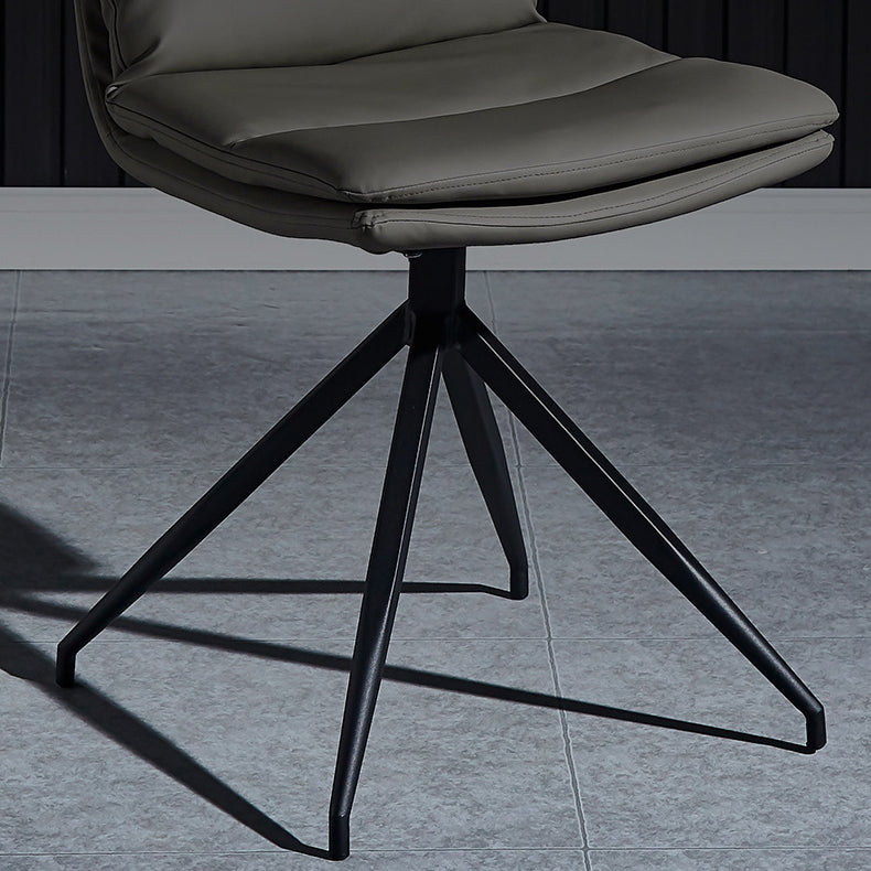 Chaises de salle à manger sans bras contemporaines, finition mate, chaise latérale Parsons pour brasserie