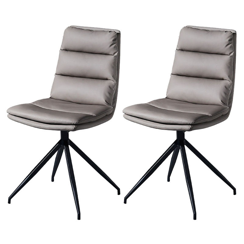 Chaises de salle à manger sans bras contemporaines, finition mate, chaise latérale Parsons pour brasserie