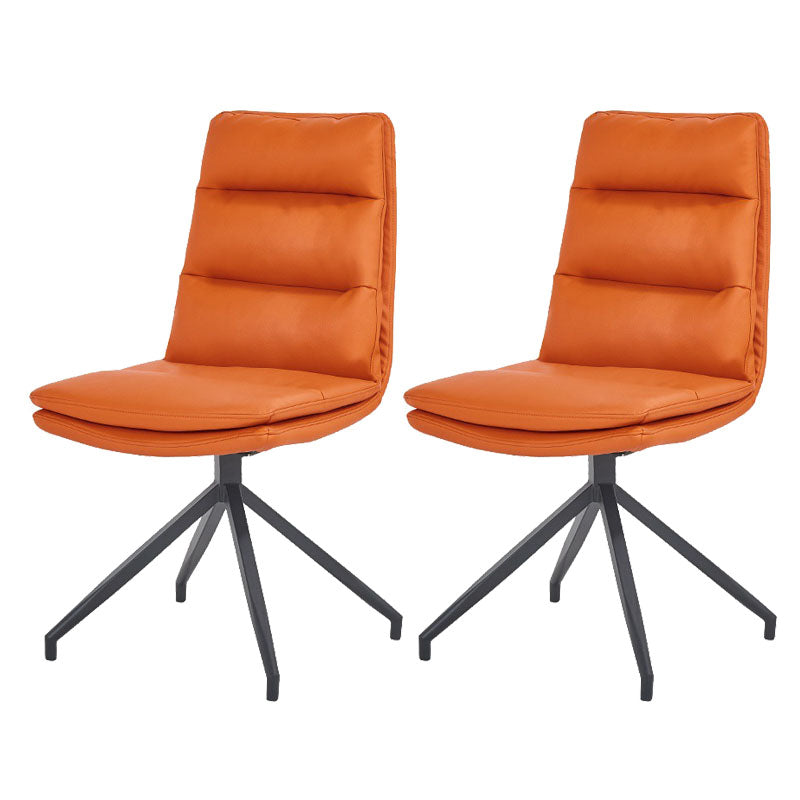 Chaises de salle à manger sans bras contemporaines, finition mate, chaise latérale Parsons pour brasserie