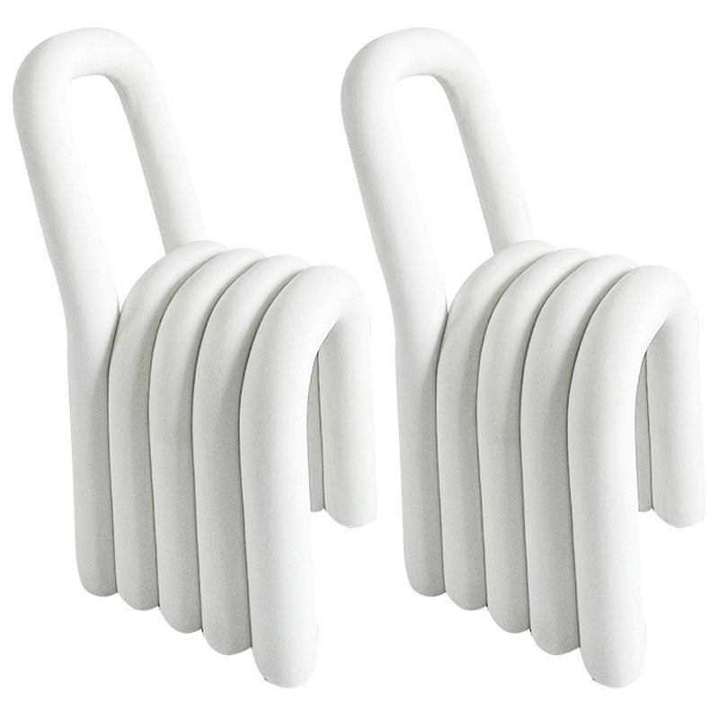 Silla auxiliar de comedor de terciopelo moderno, silla de comedor con respaldo abierto y acabado mate para cocina