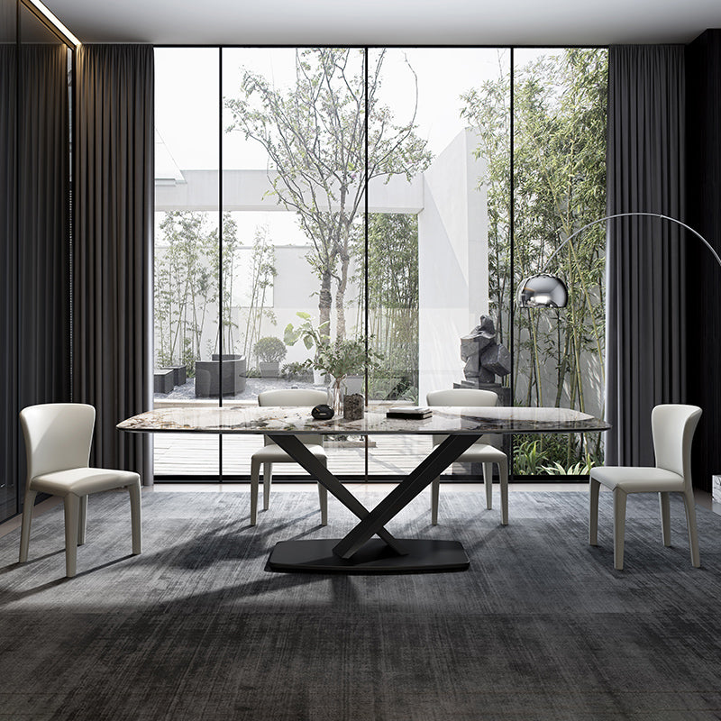 Contemporary 1/3/4/5 Pieces Dining Set Sintered Stone Dining Room Set