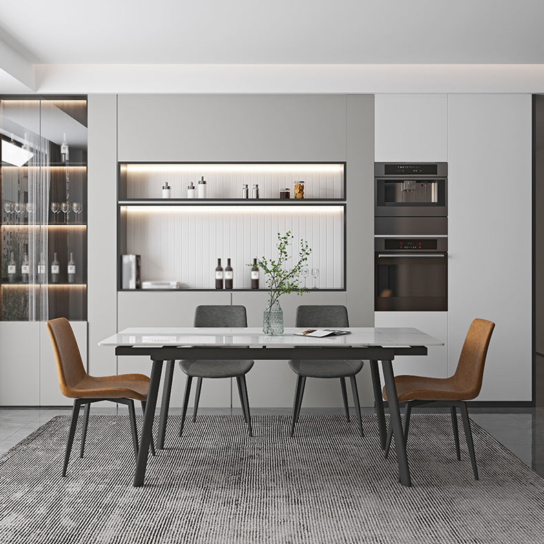 Contemporary 1/4/5/7 Pieces Dining Set Rectangle Dining Table Set with 4 Legs