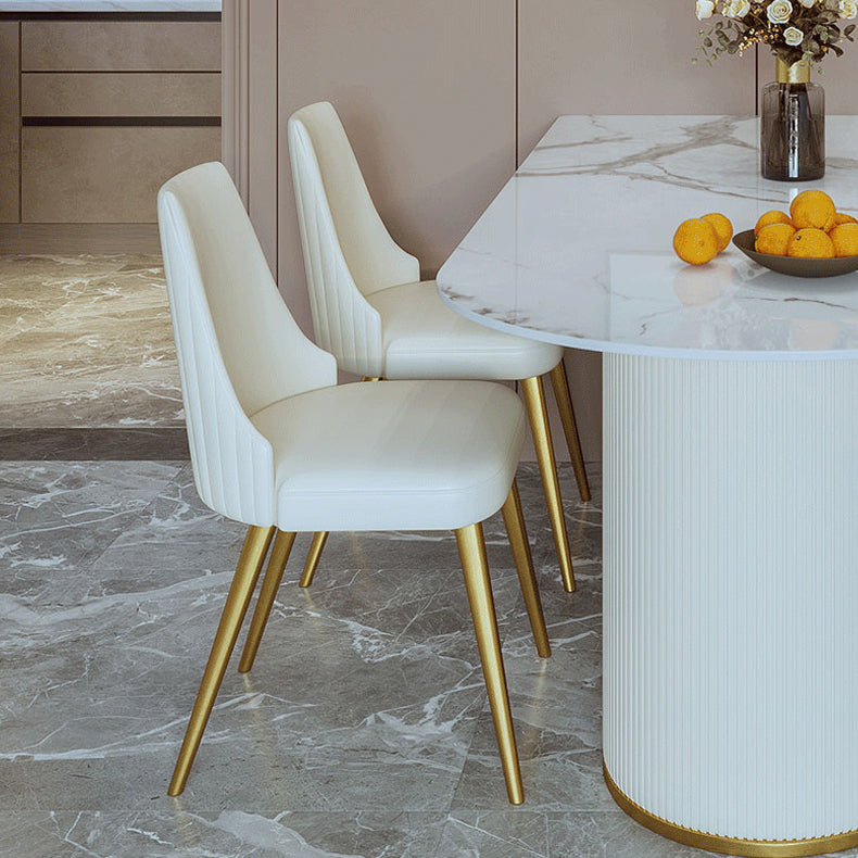 Glam 1/2/3/5 Pieces Dining Set Sintered Stone Dining Table for Home Use