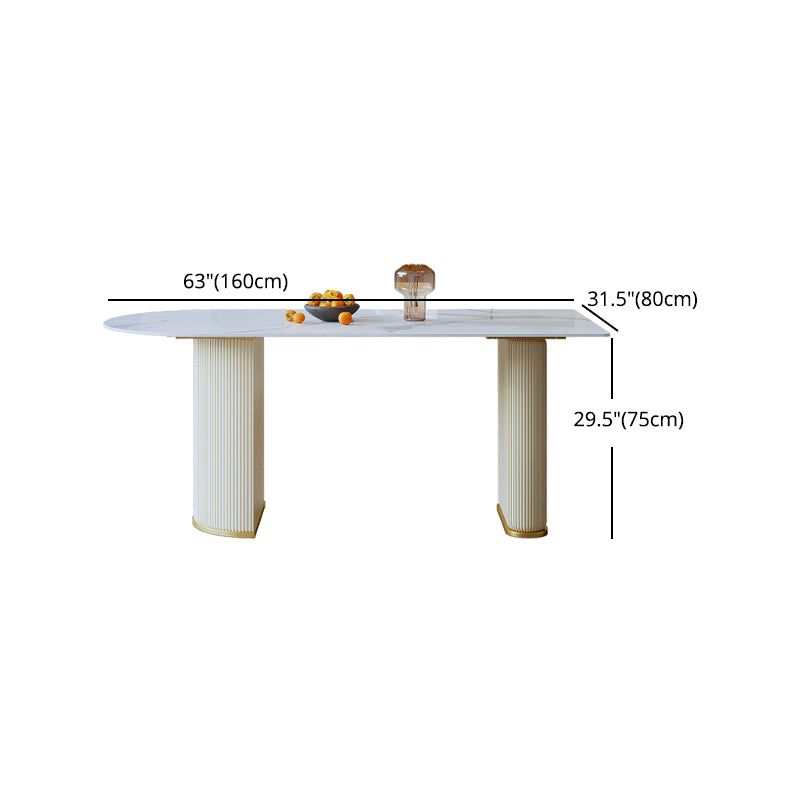 Glam 1/2/3/5 Pieces Dining Set Sintered Stone Dining Table for Home Use