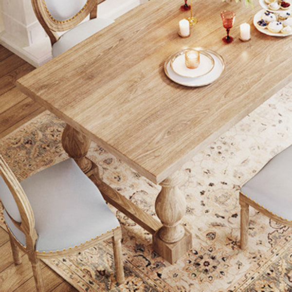 Farmhouse Style 1/2/4/7 Pieces Dining Set Solid Wood Dining Table with Chairs