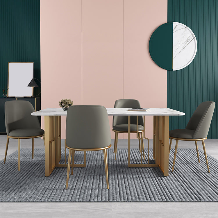 Glam 1/4/5/7 Pieces Dining Set Rectangular Standard-Height Dining Set