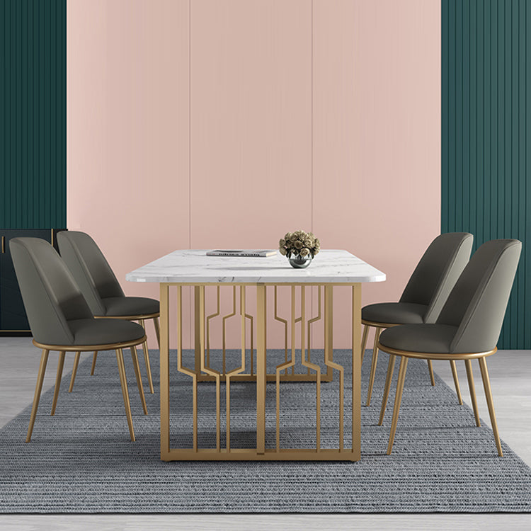 Glam 1/4/5/7 Pieces Dining Set Rectangular Standard-Height Dining Set