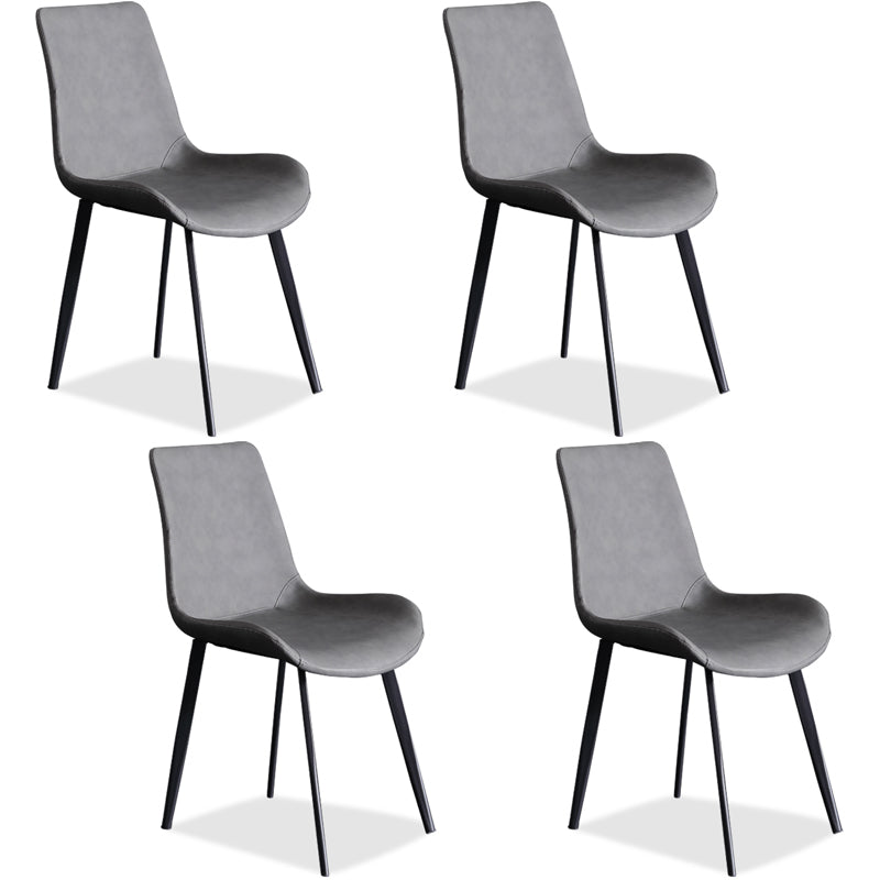 1/4/5/7 Pcs Metal Modern Dining Set with Rectangle Table and Pedestal Base Dinette Set