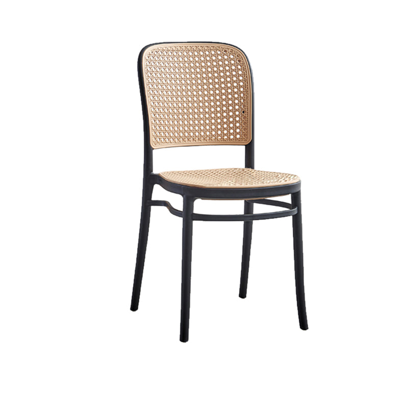 Taburete de bar de plástico de estilo moderno con reposapiés, taburete de bar simple con respaldo bajo para cocina