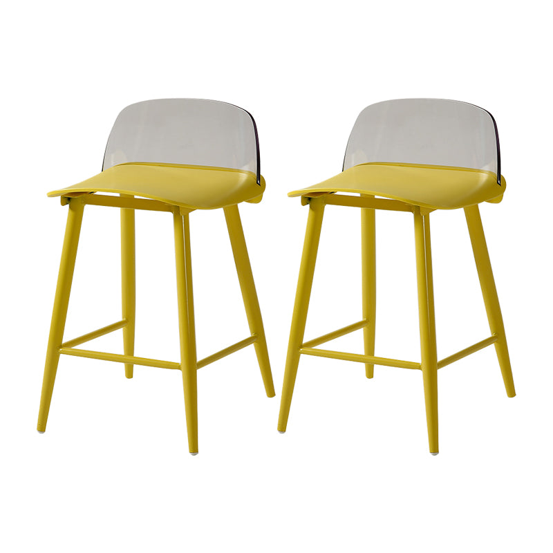Barhocker mit Metallbeinen im skandinavischen Stil, Thekenhocker für Restaurantbar (2er-Set)