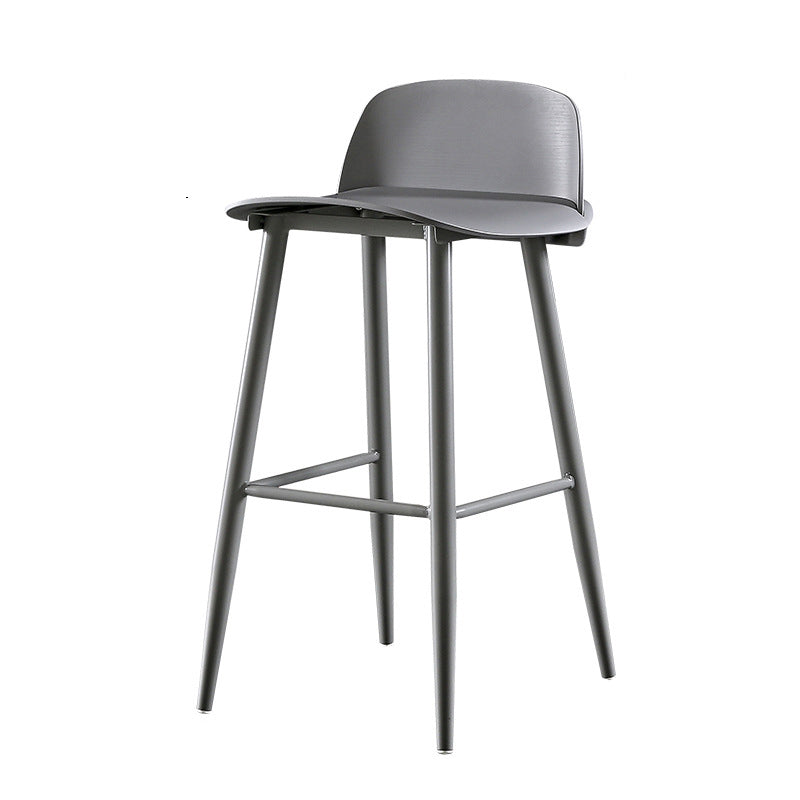 Barhocker mit Metallbeinen im skandinavischen Stil, Thekenhocker für Restaurantbar (2er-Set)
