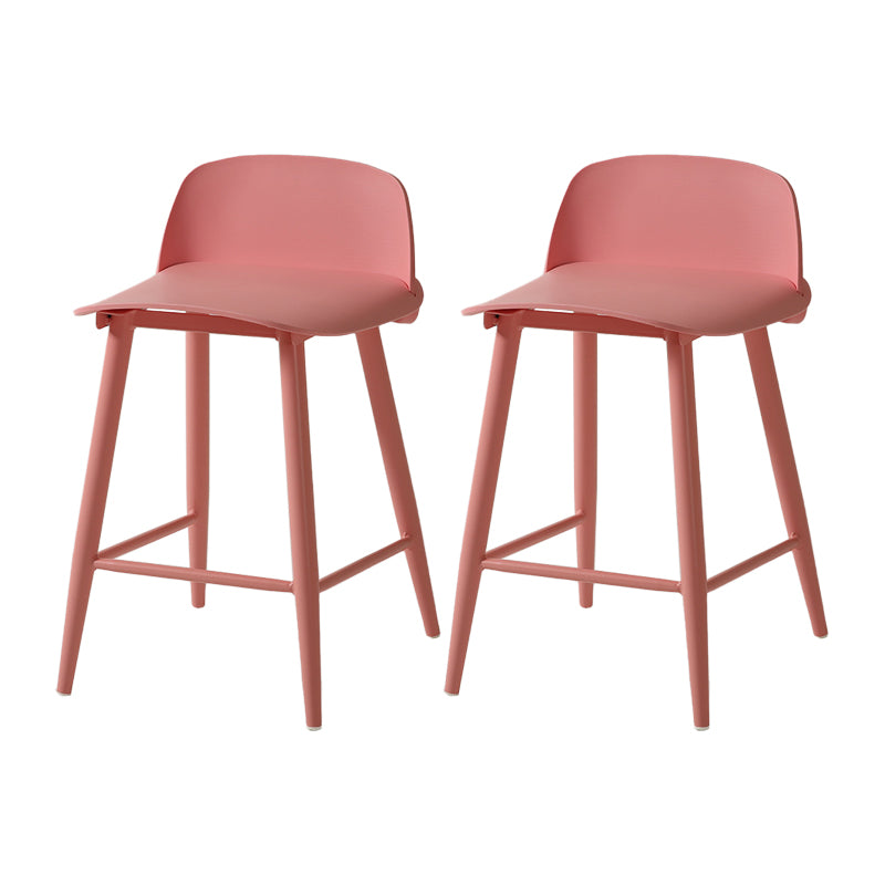 Barhocker mit Metallbeinen im skandinavischen Stil, Thekenhocker für Restaurantbar (2er-Set)