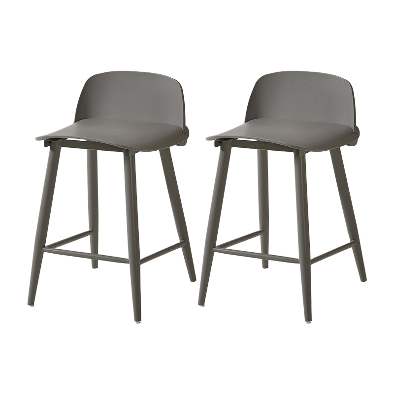 Barhocker mit Metallbeinen im skandinavischen Stil, Thekenhocker für Restaurantbar (2er-Set)