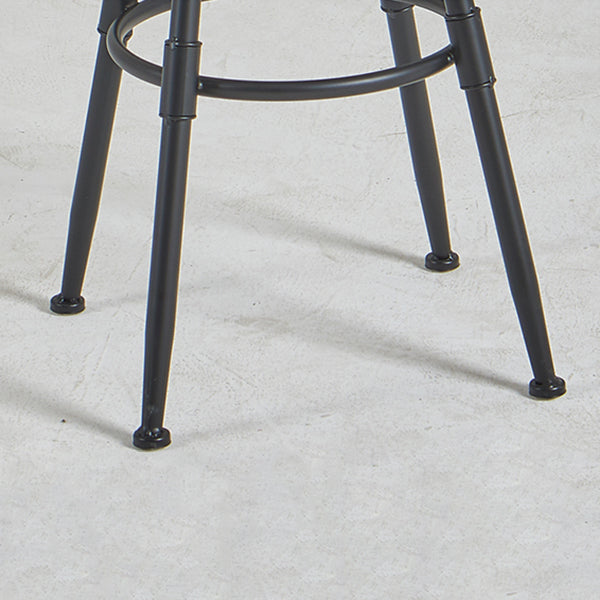 Taburete de bar de metal de estilo industrial con patas de hierro, taburete contrario para barra de cocina