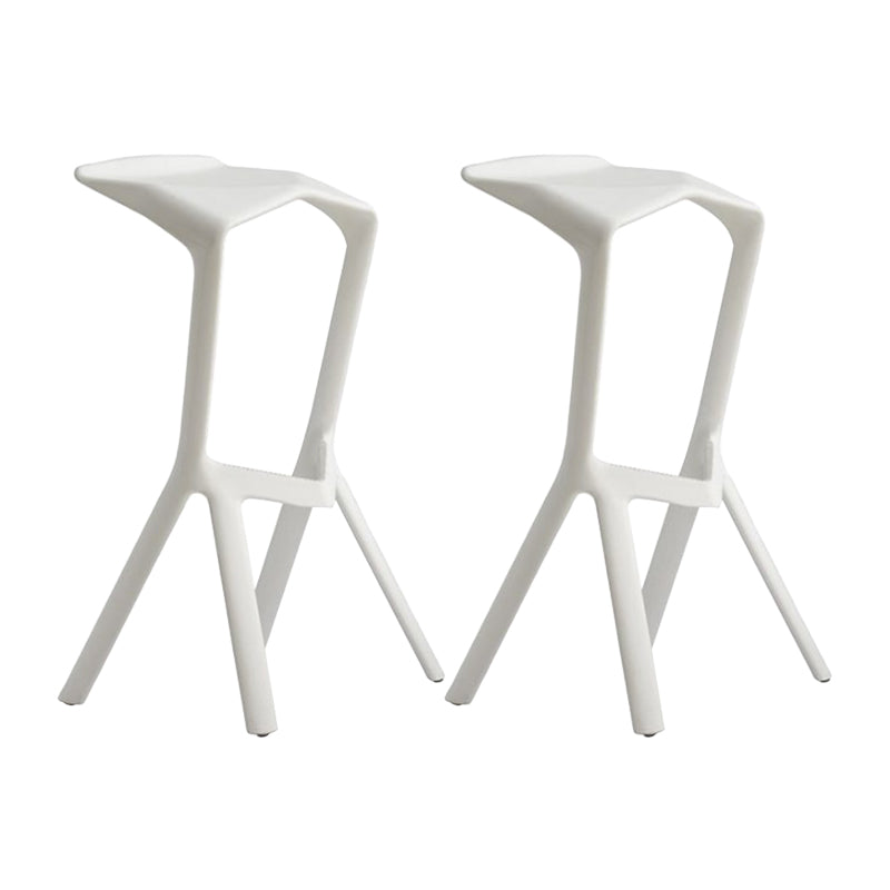 Contemporary Stackable Counter Stools Colorful Indoor Geometric Bar Stool, 1 Piece