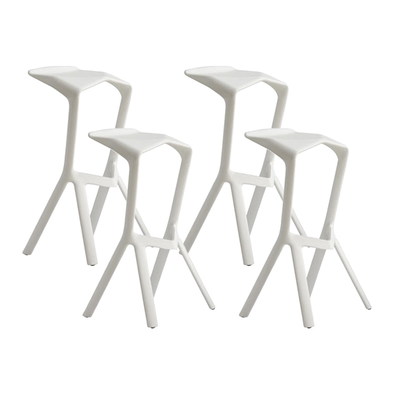 Contemporary Stackable Counter Stools Colorful Indoor Geometric Bar Stool, 1 Piece