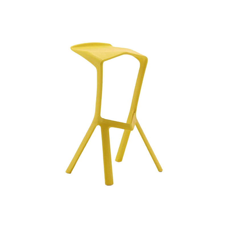 Contemporary Stackable Counter Stools Colorful Indoor Geometric Bar Stool, 1 Piece