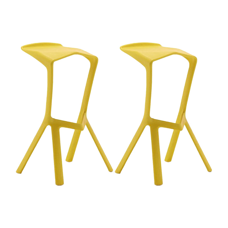 Contemporary Stackable Counter Stools Colorful Indoor Geometric Bar Stool, 1 Piece