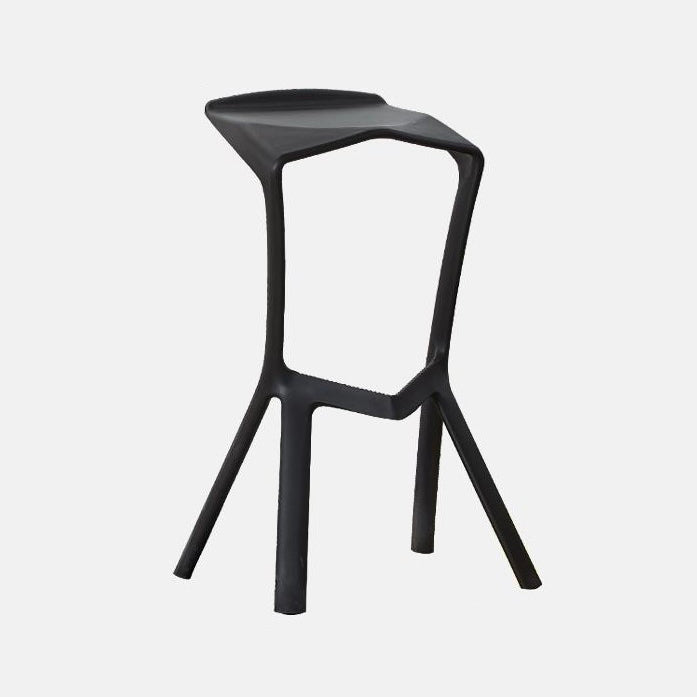 Contemporary Stackable Counter Stools Colorful Indoor Geometric Bar Stool, 1 Piece