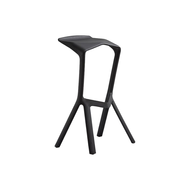 Contemporary Stackable Counter Stools Colorful Indoor Geometric Bar Stool, 1 Piece