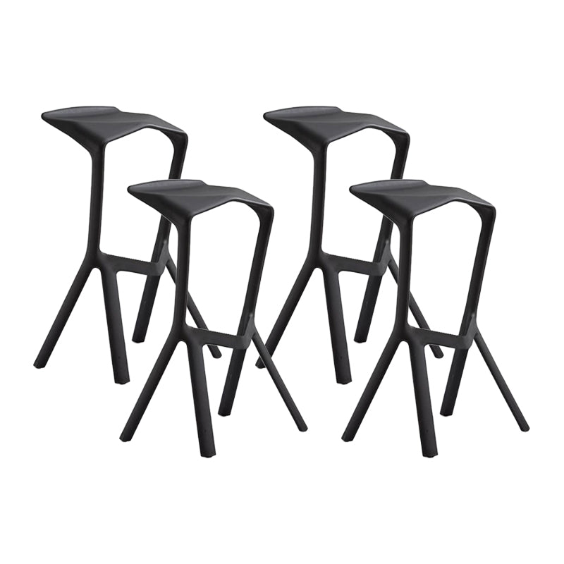 Contemporary Stackable Counter Stools Colorful Indoor Geometric Bar Stool, 1 Piece