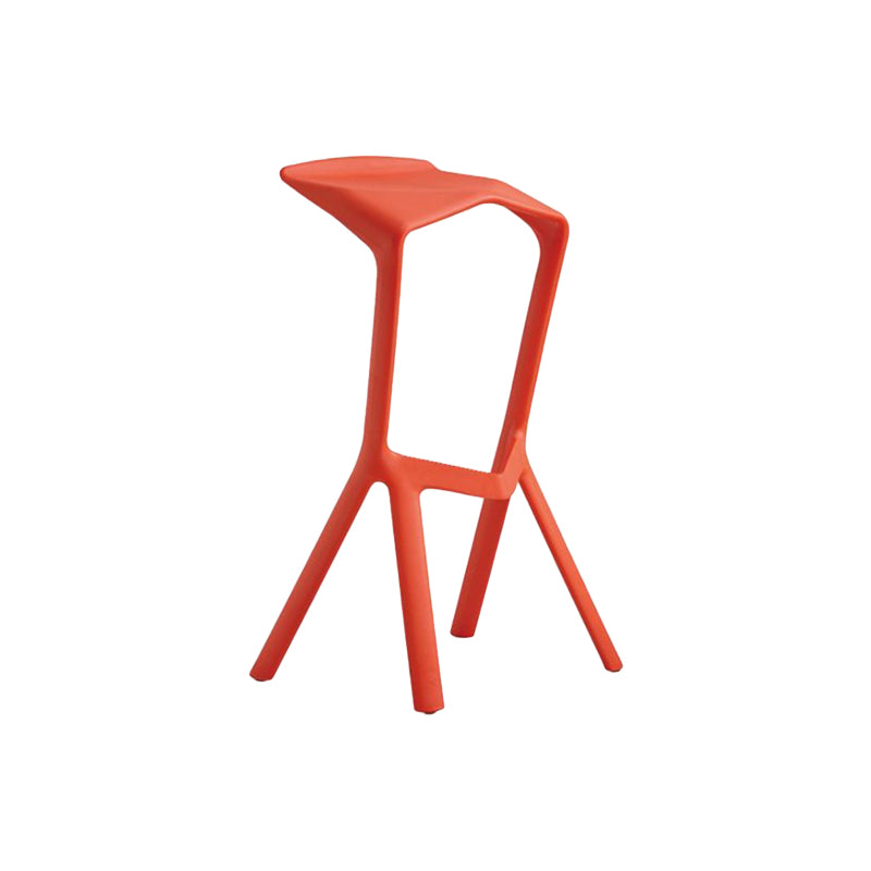 Contemporary Stackable Counter Stools Colorful Indoor Geometric Bar Stool, 1 Piece