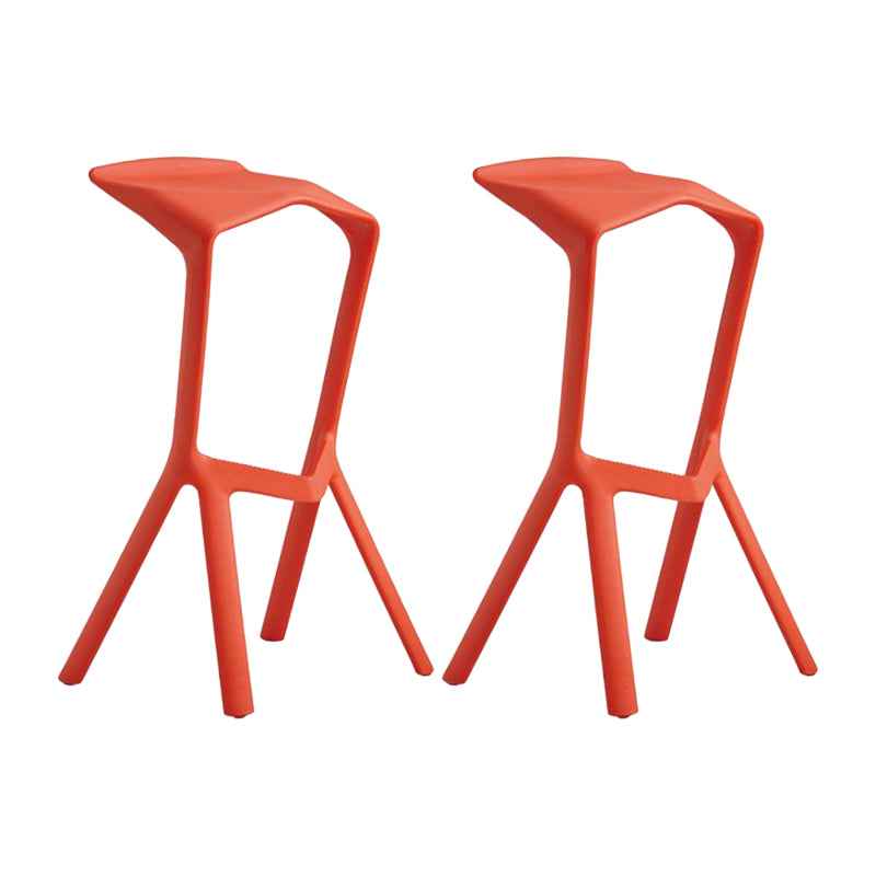 Contemporary Stackable Counter Stools Colorful Indoor Geometric Bar Stool, 1 Piece
