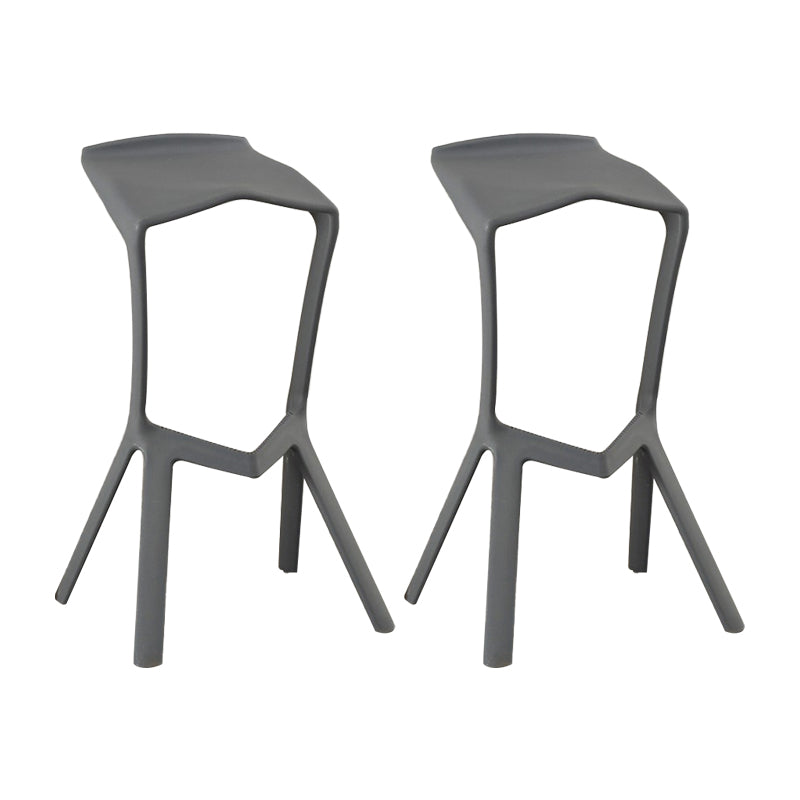Contemporary Stackable Counter Stools Colorful Indoor Geometric Bar Stool, 1 Piece