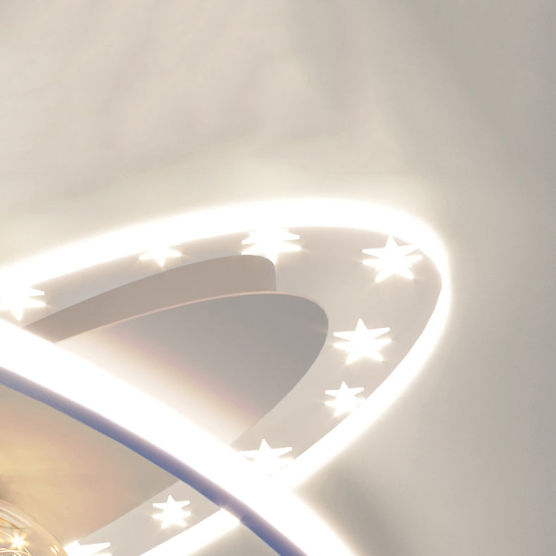 Moderno globo de descarga de luz de metal 3-Punto de fijación de techo de montaje a ras de luz