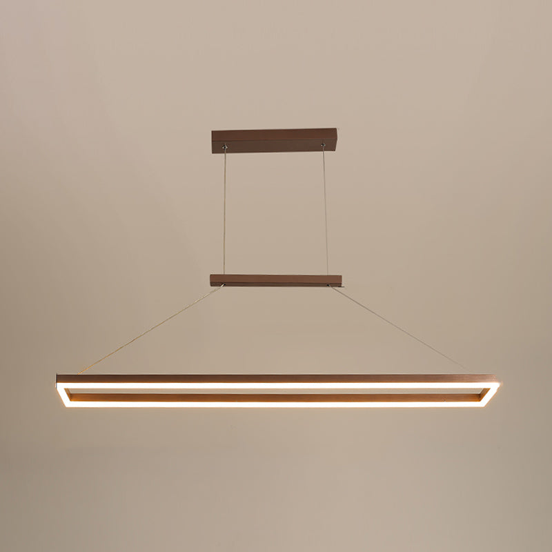 Rectangle Shape Island Light Modern Style Metal 1 Light Island Lighting
