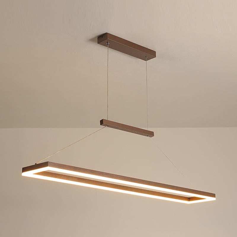 Rechteckform Island Leuchttäle Metal 1 Light Island Lighting