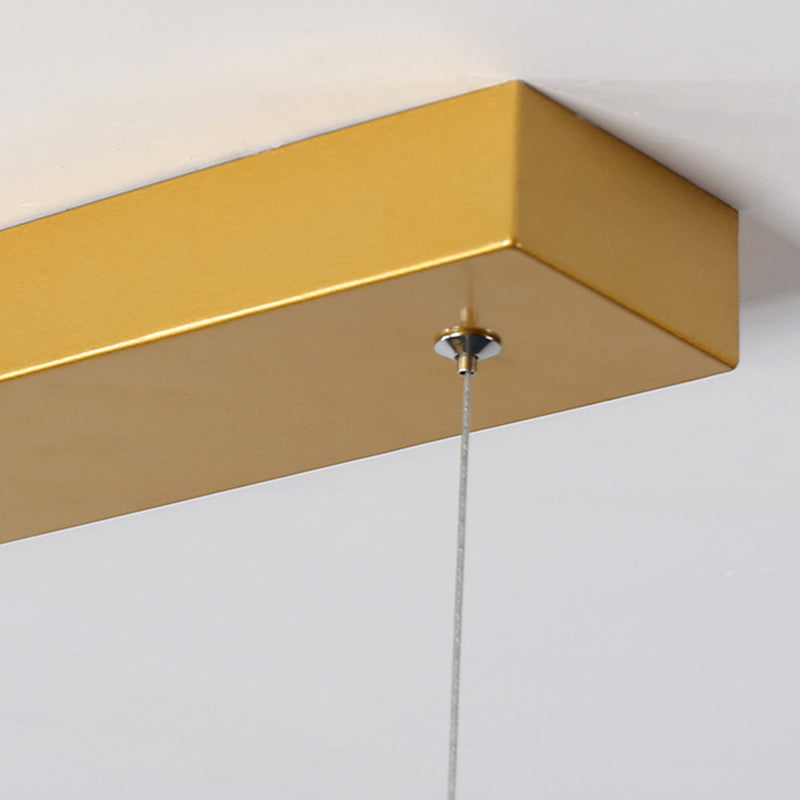 Rectangle Shape Island Light Modern Style Metal 1 Light Island Lighting
