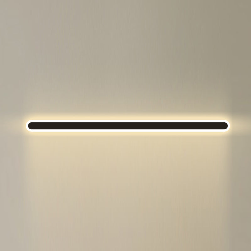 Lampes murales linéaires de style moderne métal 1 éclairage mural clair