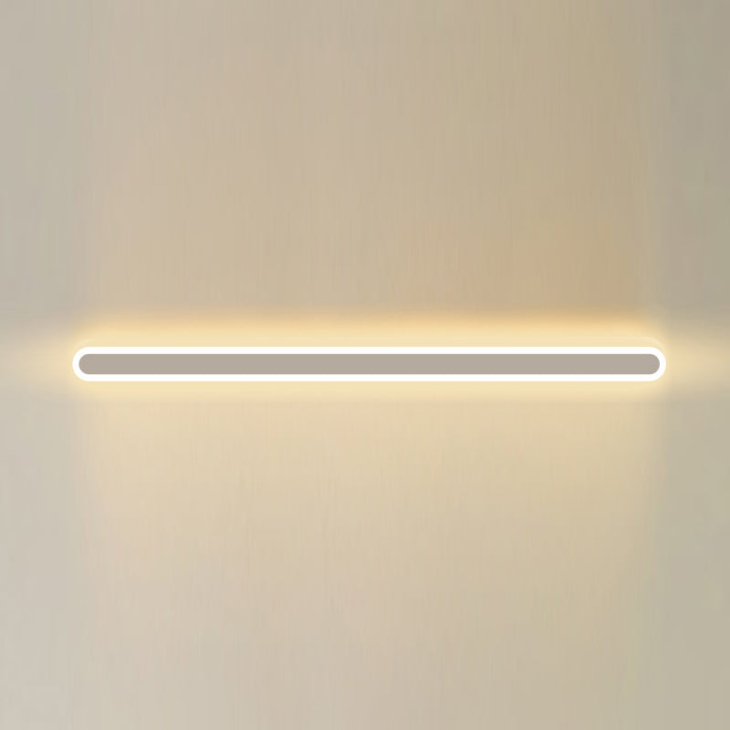 Lampes murales linéaires de style moderne métal 1 éclairage mural clair
