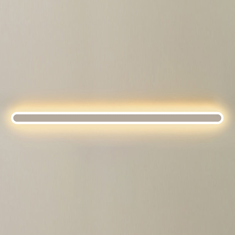 Lampes murales linéaires de style moderne métal 1 éclairage mural clair