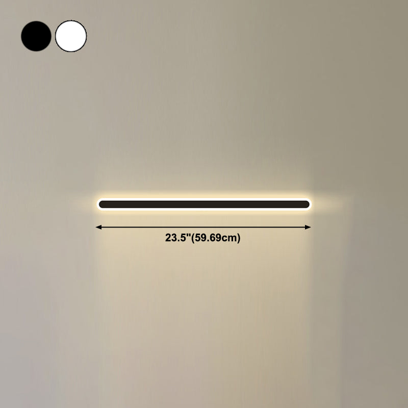 Lampes murales linéaires de style moderne métal 1 éclairage mural clair