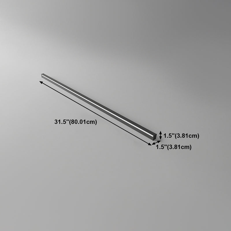 Lampade a parete lineare in stile moderno Idee di illuminazione da parete 1 in nero