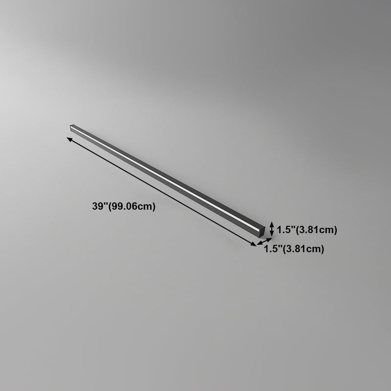 Lampade a parete lineare in stile moderno Idee di illuminazione da parete 1 in nero