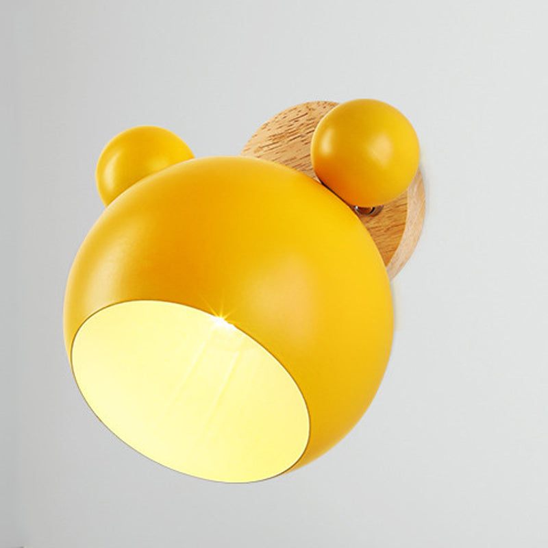 Macaron nordici moderni per pareti di metallo unico Luce a parete singola a parete singola