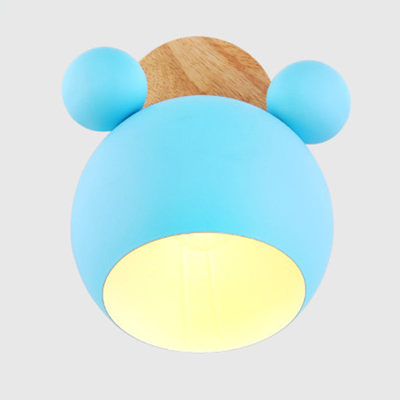 Macaron nordici moderni per pareti di metallo unico Luce a parete singola a parete singola