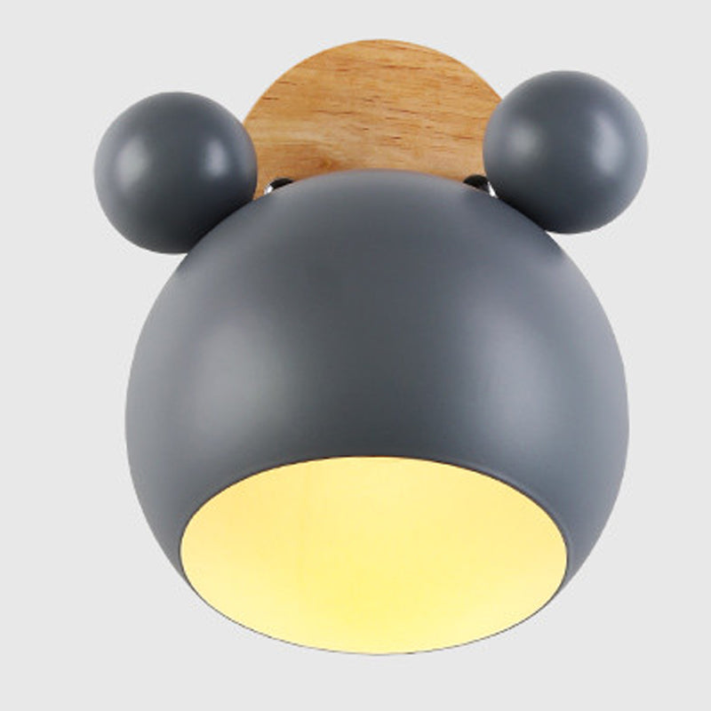 Macaron nordici moderni per pareti di metallo unico Luce a parete singola a parete singola