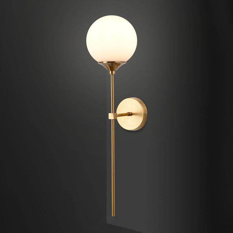 Luci di applique a sfera di vetro MODERNA MODERNA 1 Fissature di illuminazione a parete