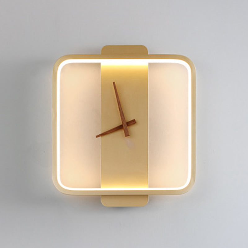 Metal Geometric Sconce Lights Modern Style 1 Light Wall Lighting Fixtures